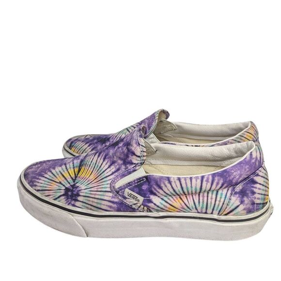 Vans New Age purple multi tie dye classic slip on sneakers mens 11.5 - Picture 4 of 7
